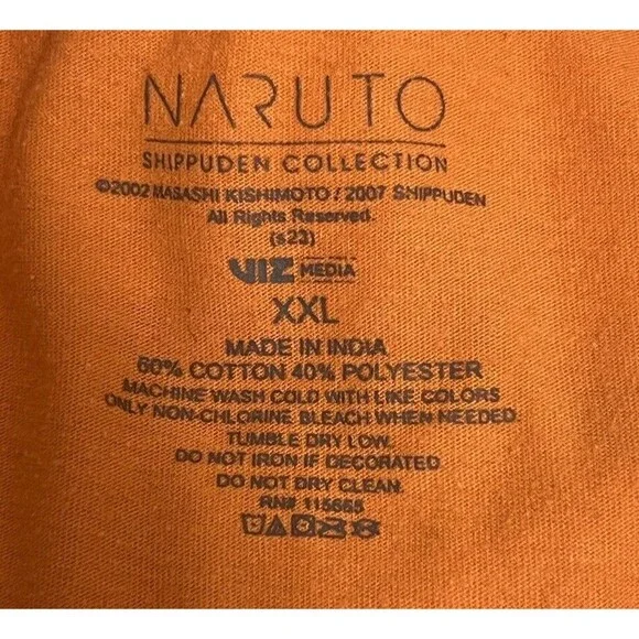 Naruto Shippuden Chibi Naruto Boy's T-shirts Graphic Tee XXL - Picture 3 of 3